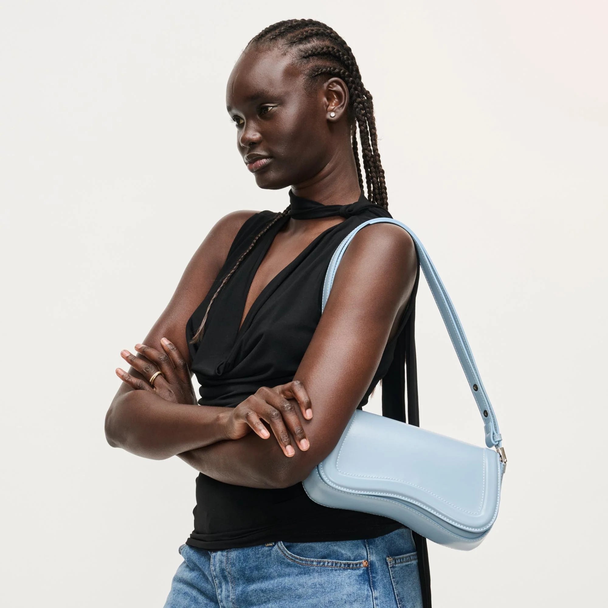 URBAN EXPRESSION WAVE FRONT SHOULDER BAG