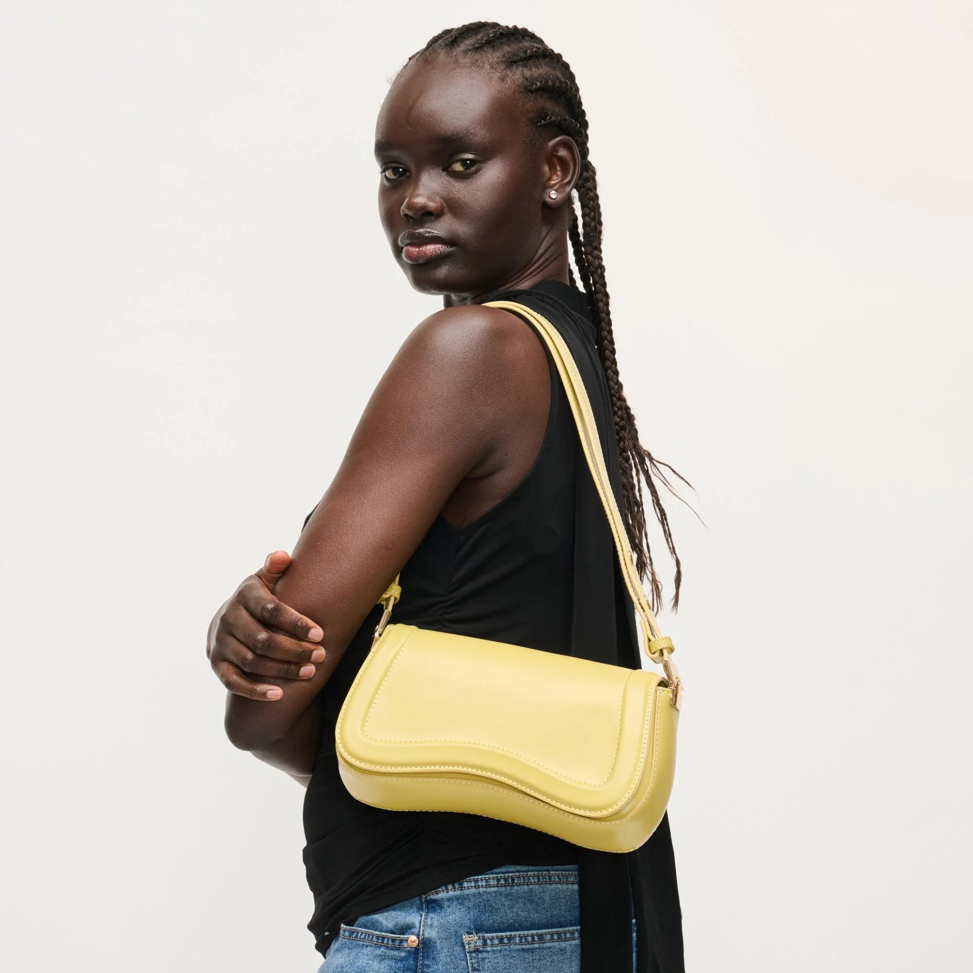 URBAN EXPRESSION WAVE FRONT SHOULDER BAG