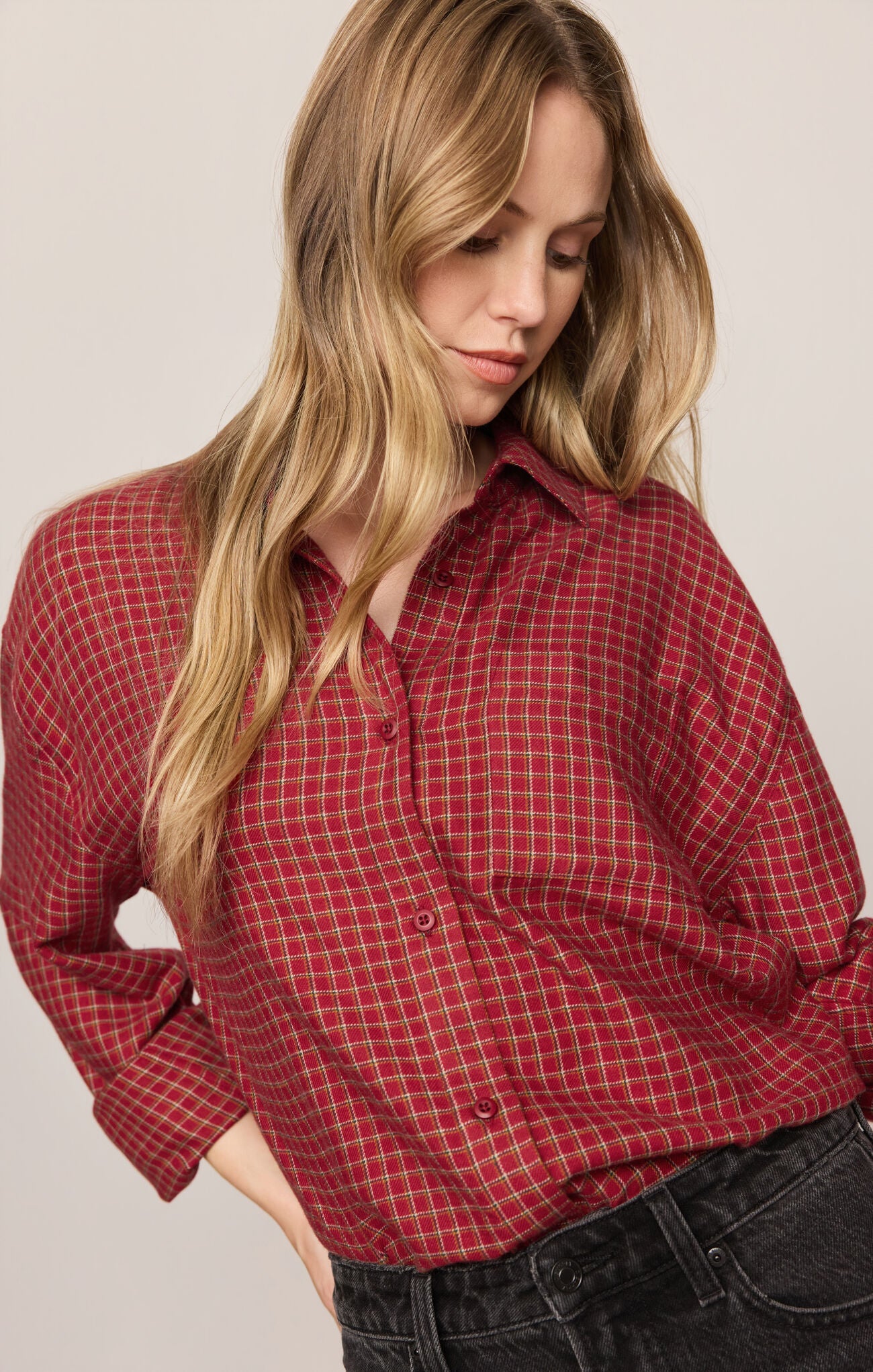 River Plaid Button Up