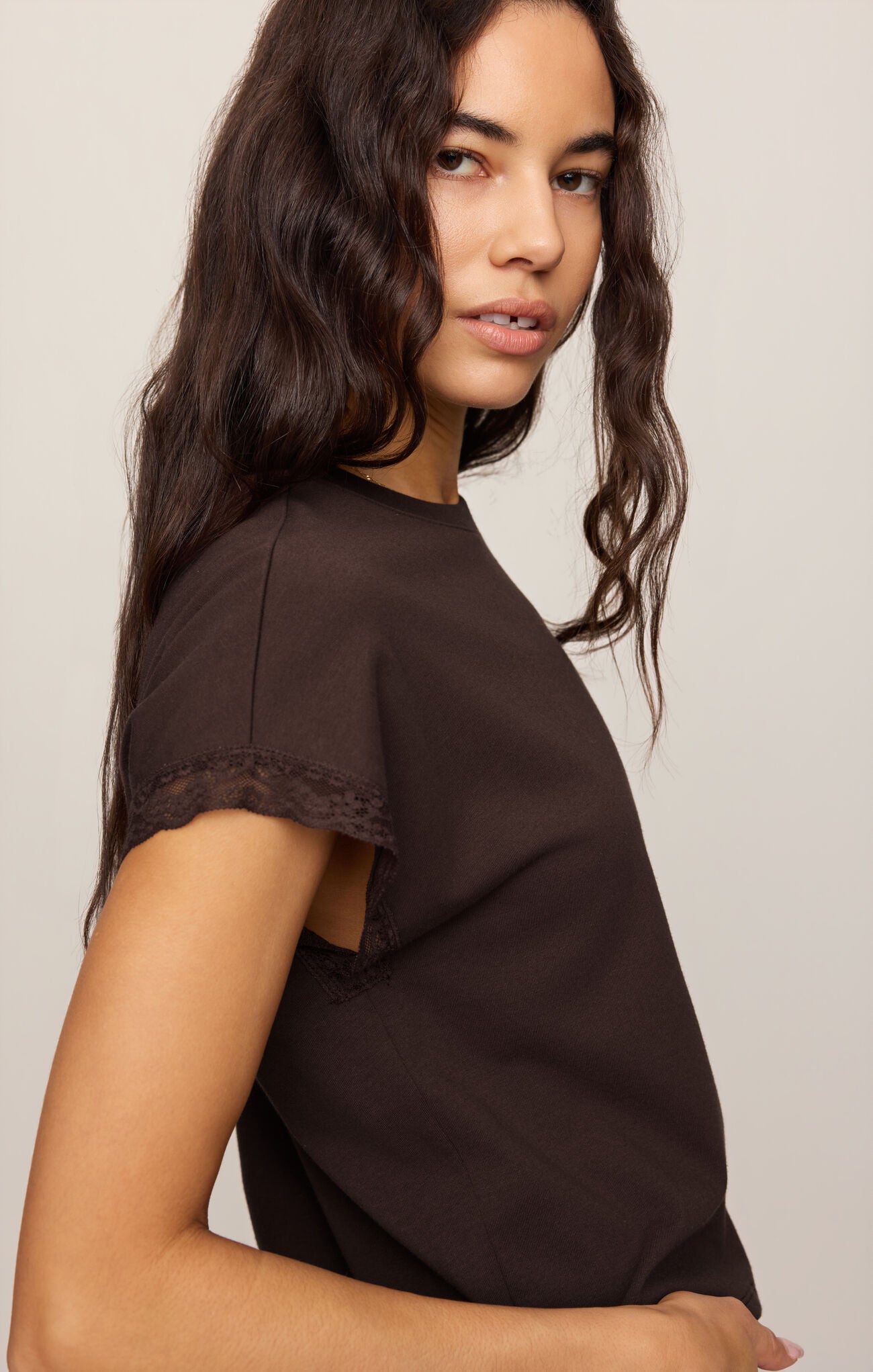 Marika Lace Trim Muscle Tee by Z Supply
