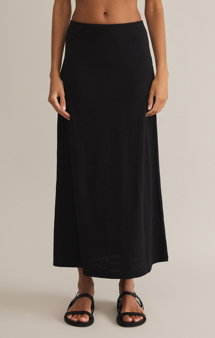 Delavine Textured Midi Skirt