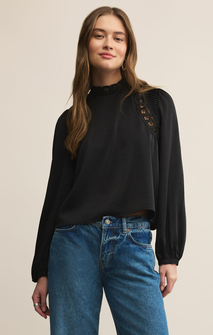Z Supply Silvana Embroidered Top