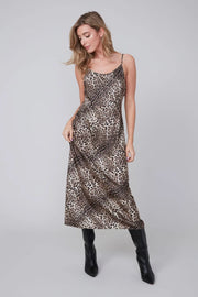 R4357 Animal Print Slip Dress