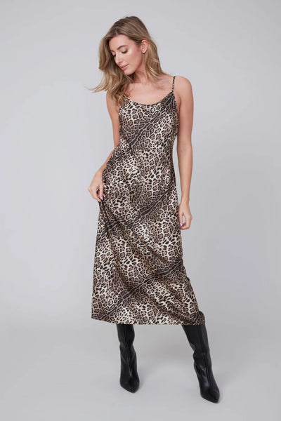 R4357 Animal Print Slip Dress