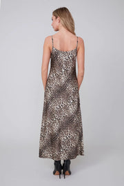 R4357 Animal Print Slip Dress