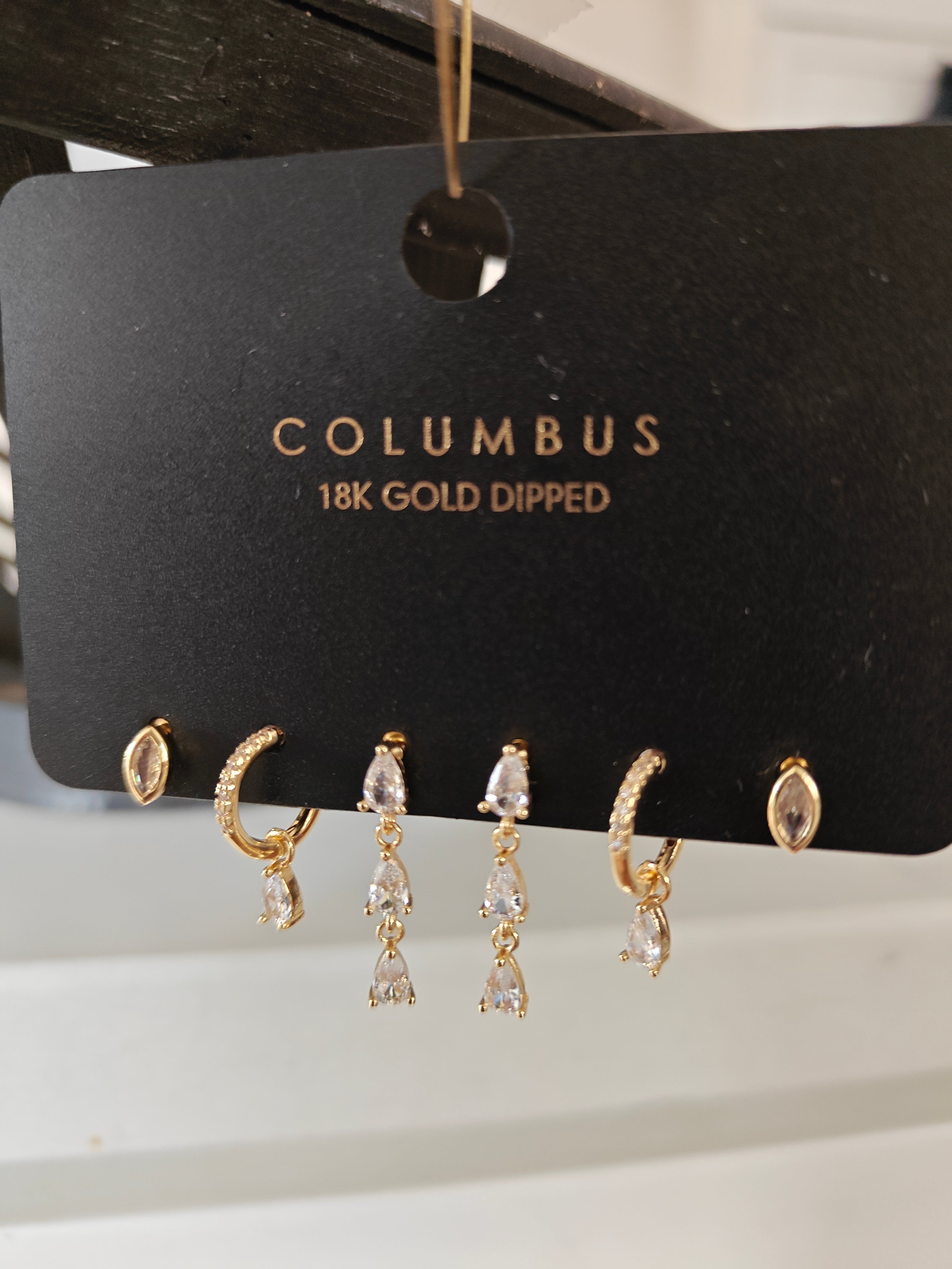 Earring Set-18kt Gold Dipped