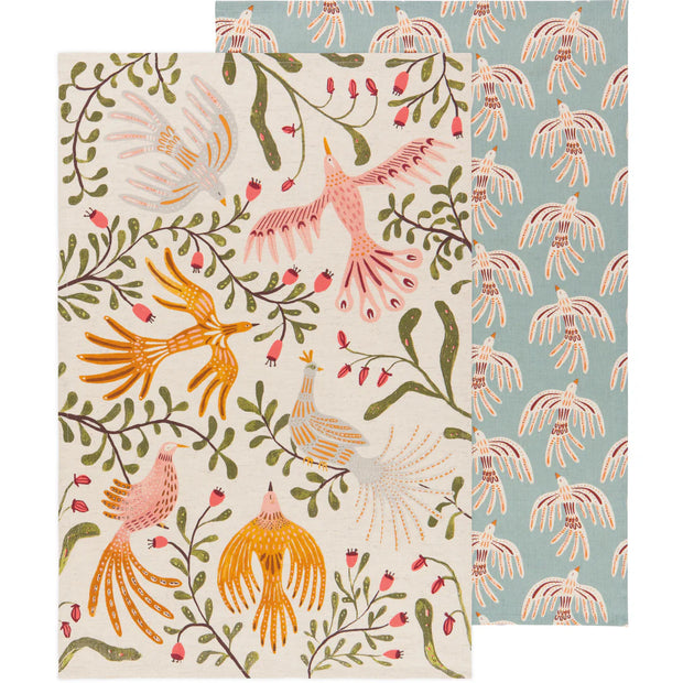 DANICA LINEN BLEND DISHTOWEL