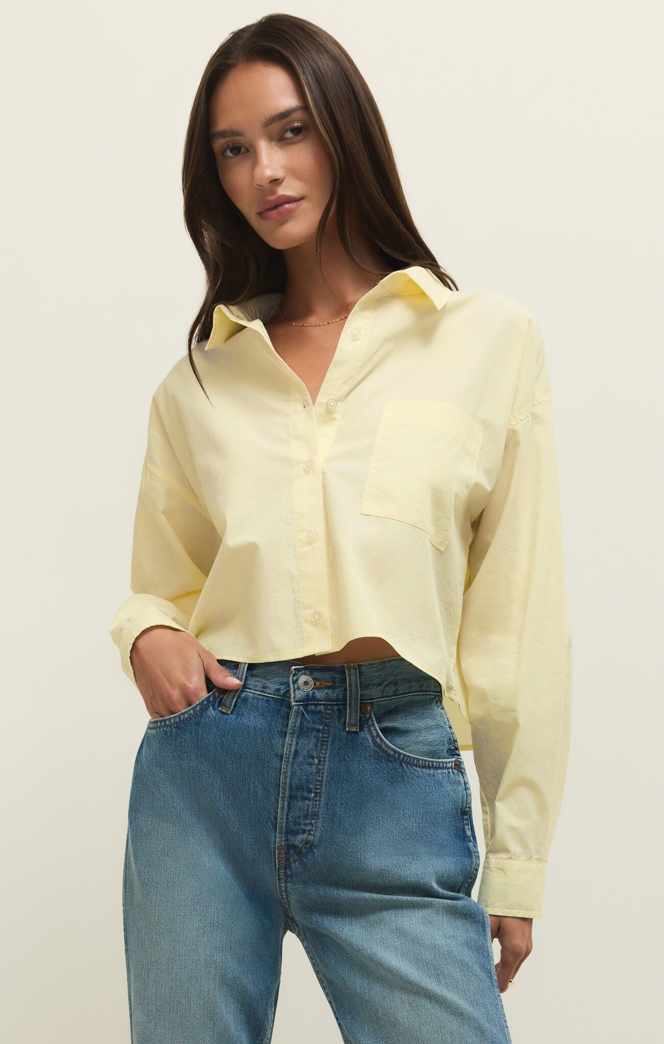 Z Supply Lisette Button Front Top