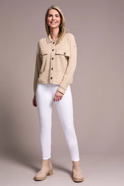Brushed Waffle Knit Shacket