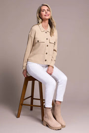 Brushed Waffle Knit Shacket