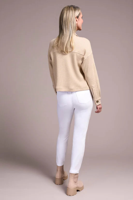 Brushed Waffle Knit Shacket