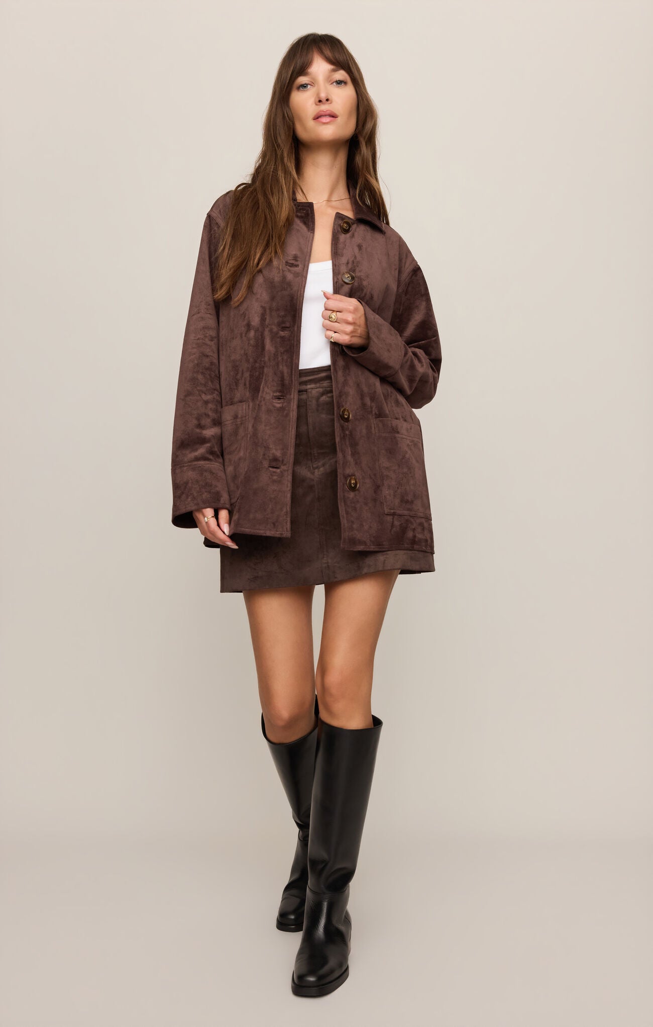 Decker Suede Chore Coat