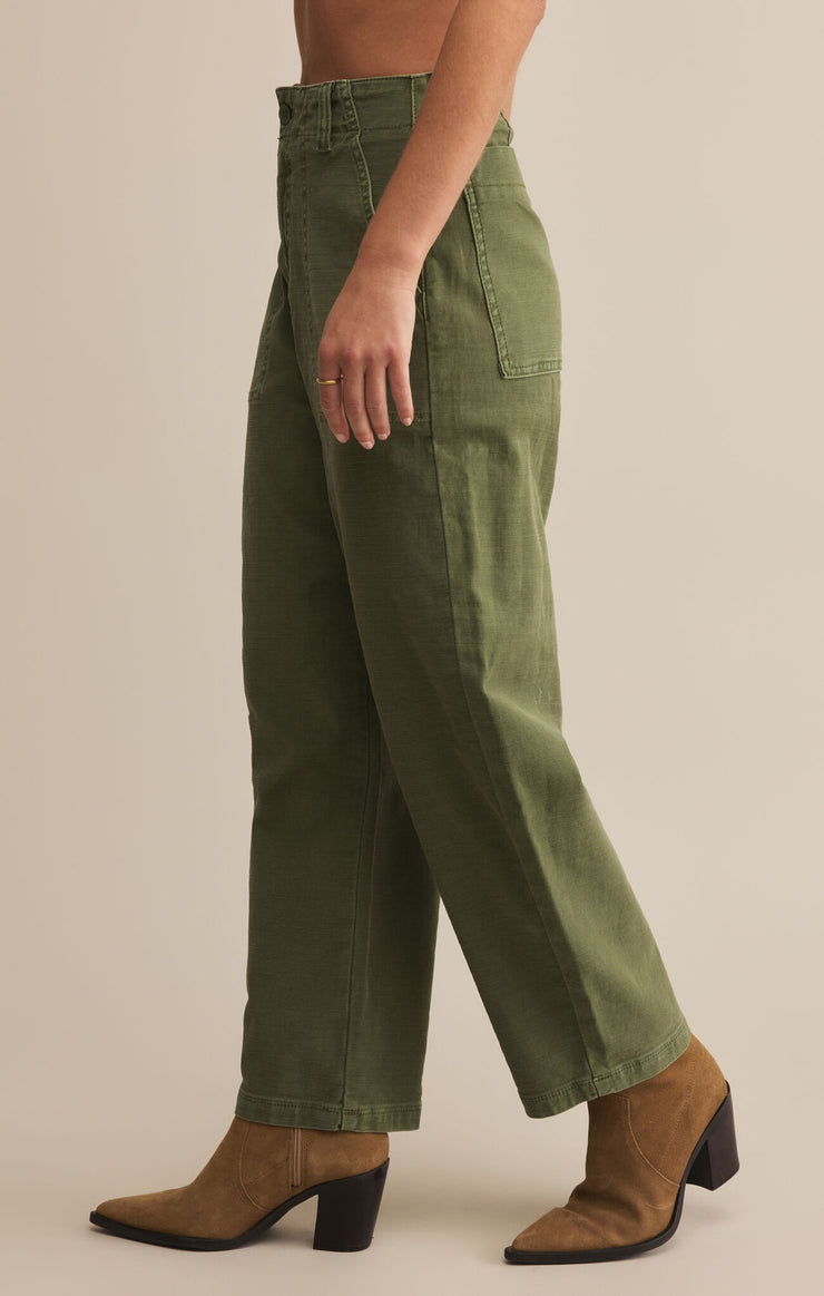Olive Twil Pants