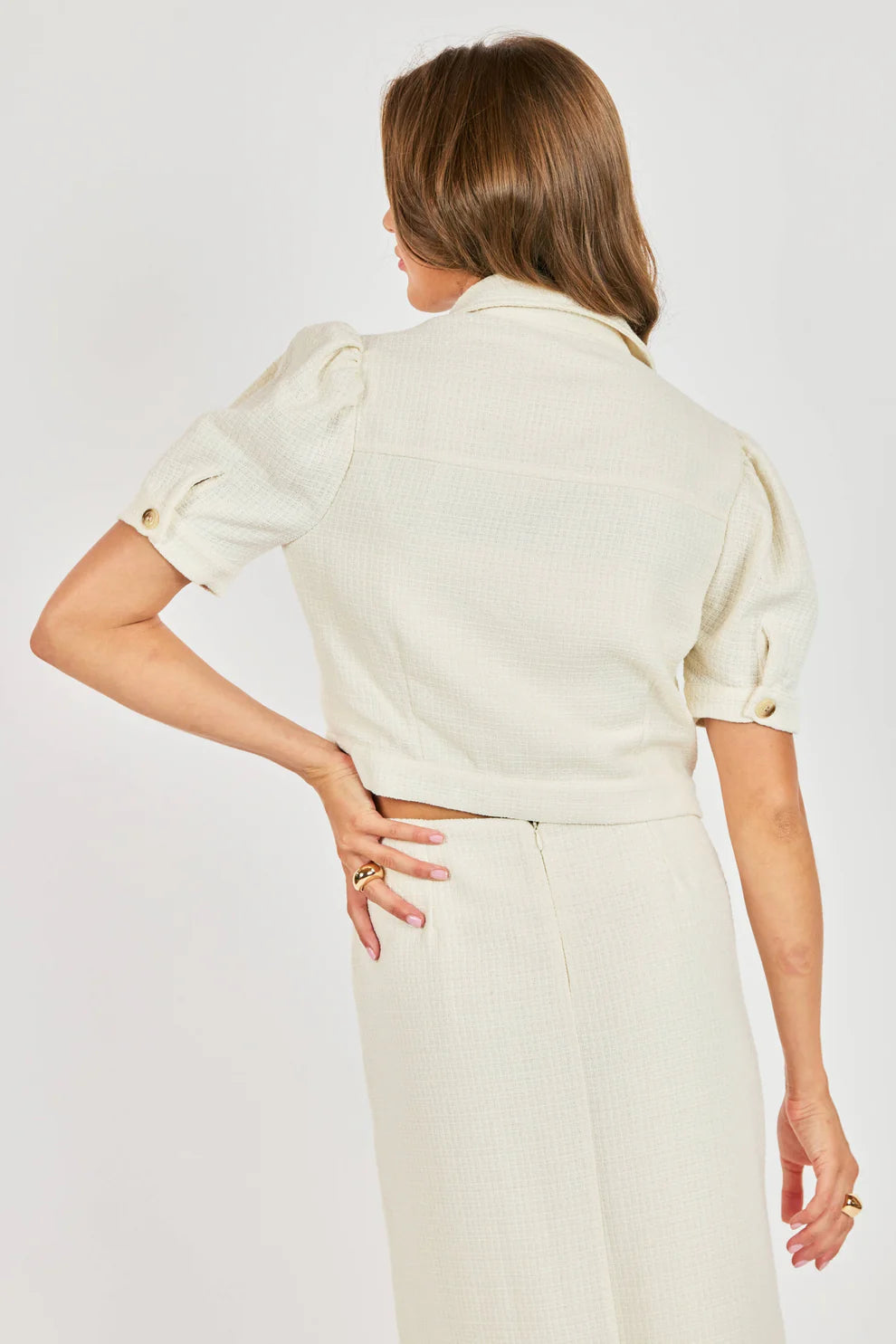 Sadie & Sage Love Language Cropped Jacket