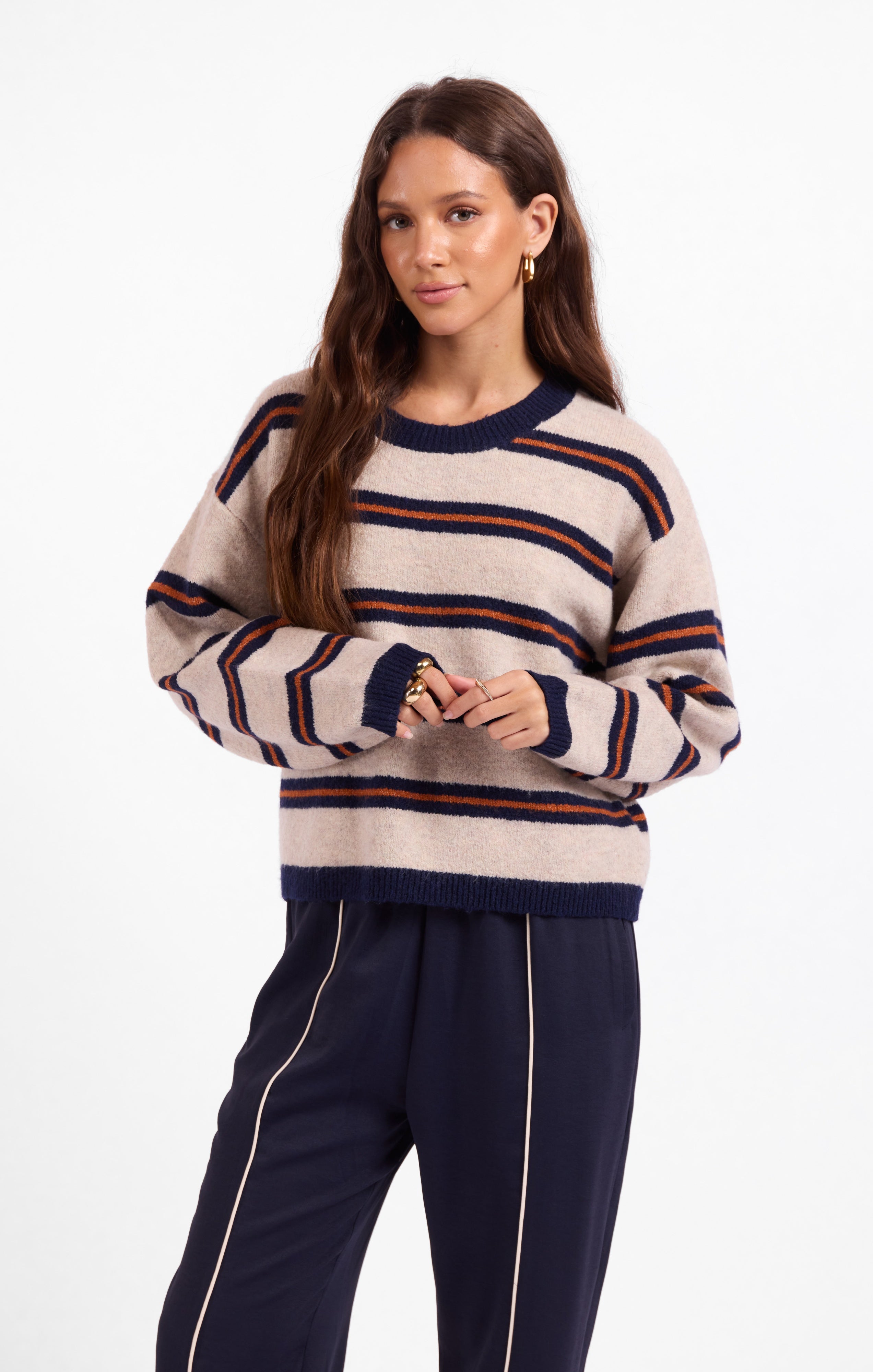 Tiber Stripe Pullover Sweater