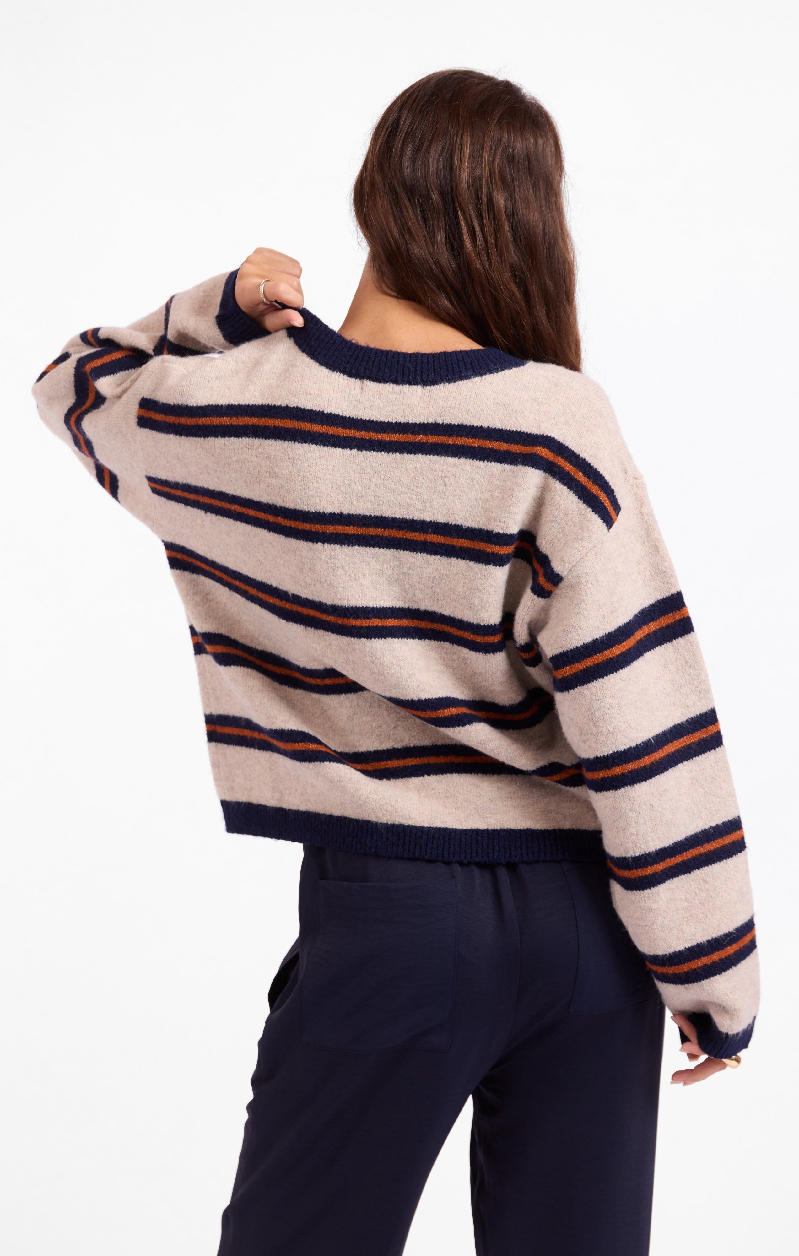 Tiber Stripe Pullover Sweater