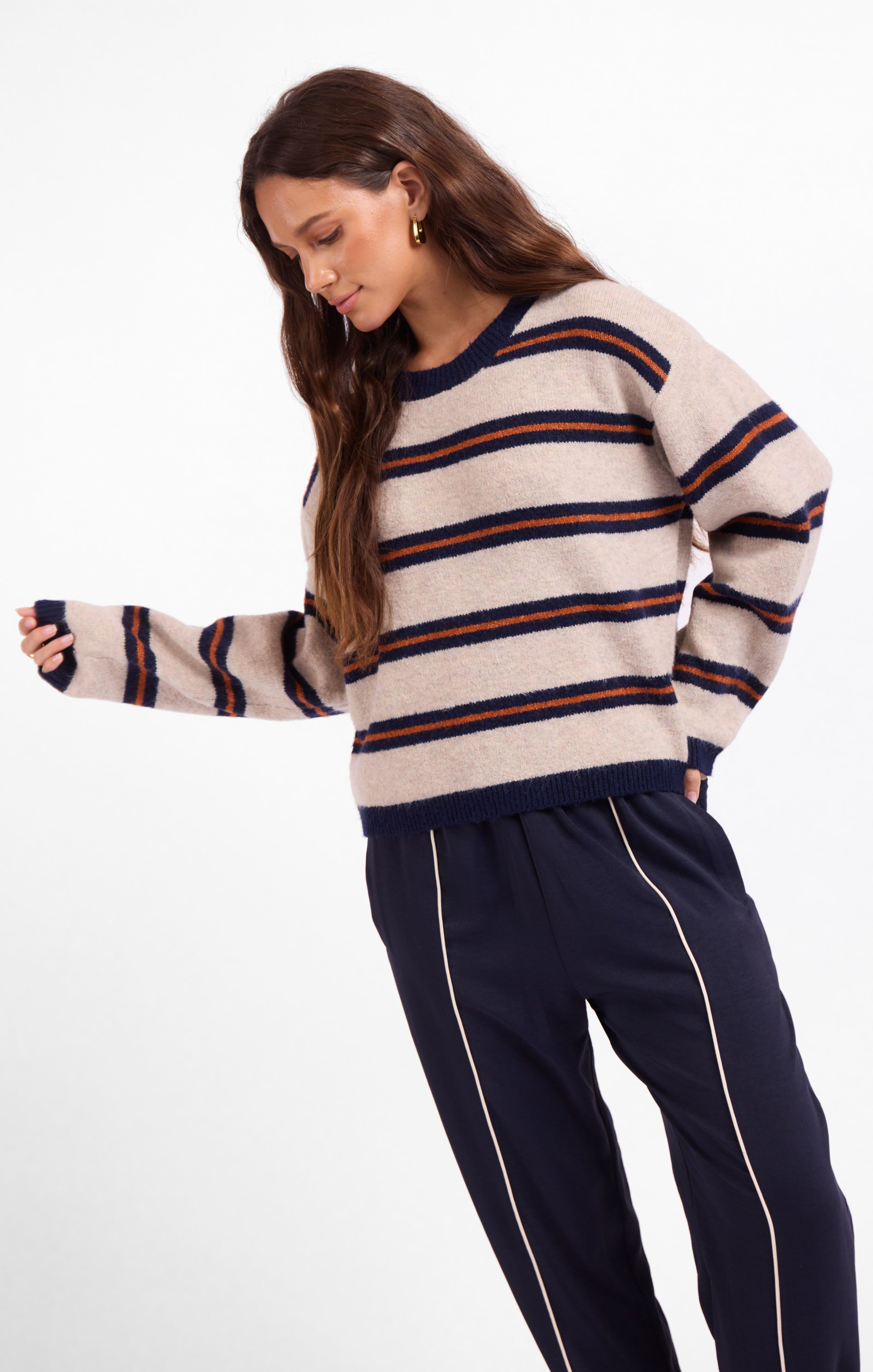 Tiber Stripe Pullover Sweater