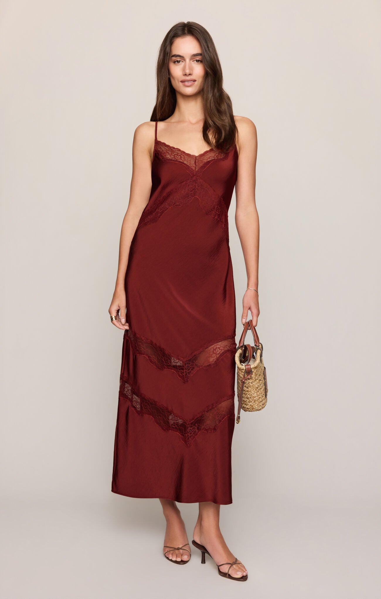 Bruna Lace Insert Dress