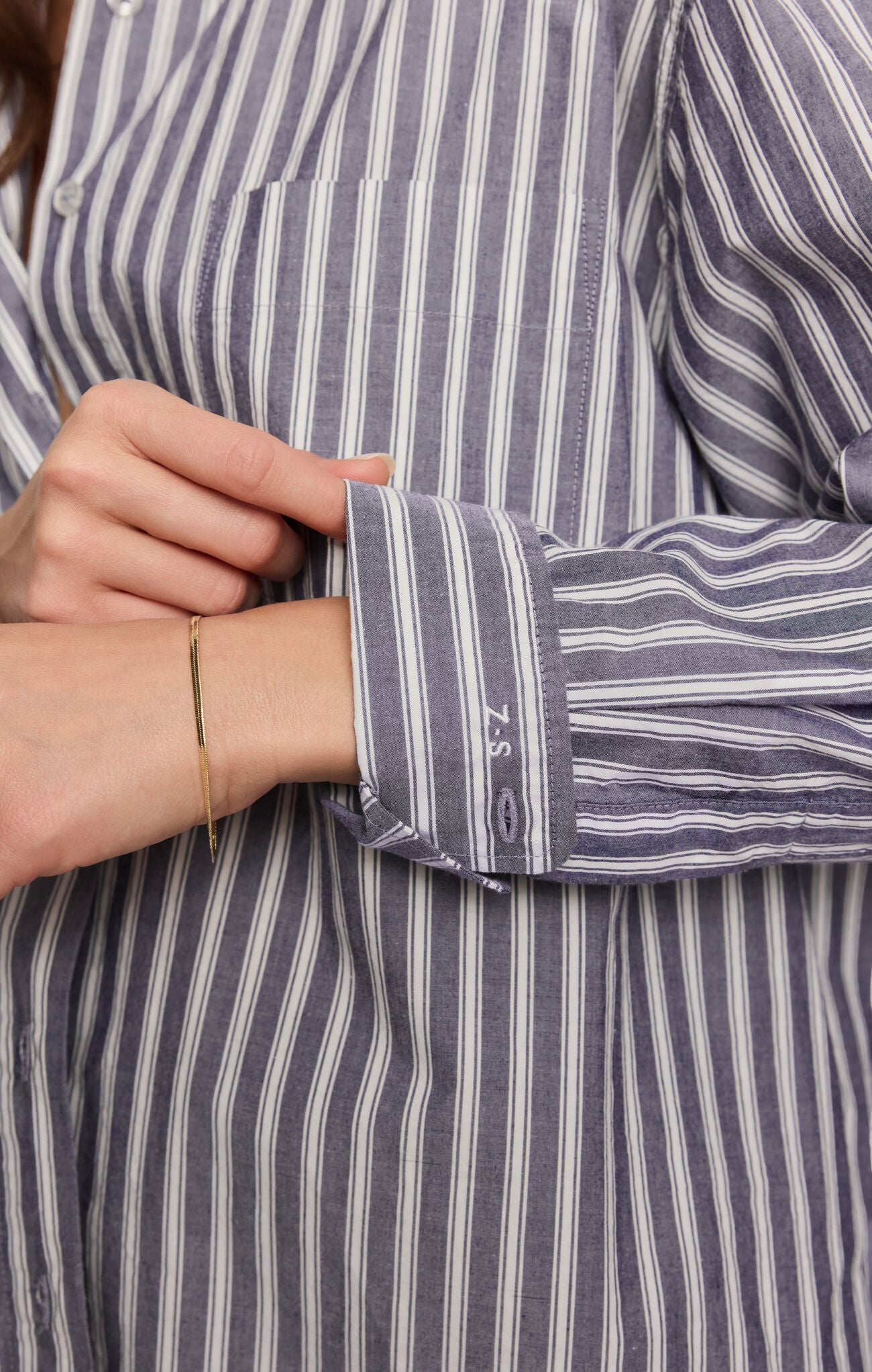 The Gallery Stripe Button Up