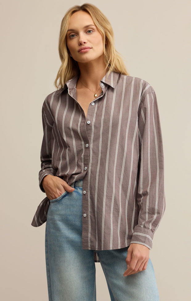 Sandalwood Seaport Striped Top