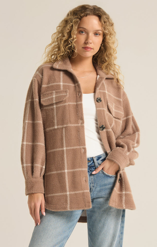 PLAID TUCKER JACKET