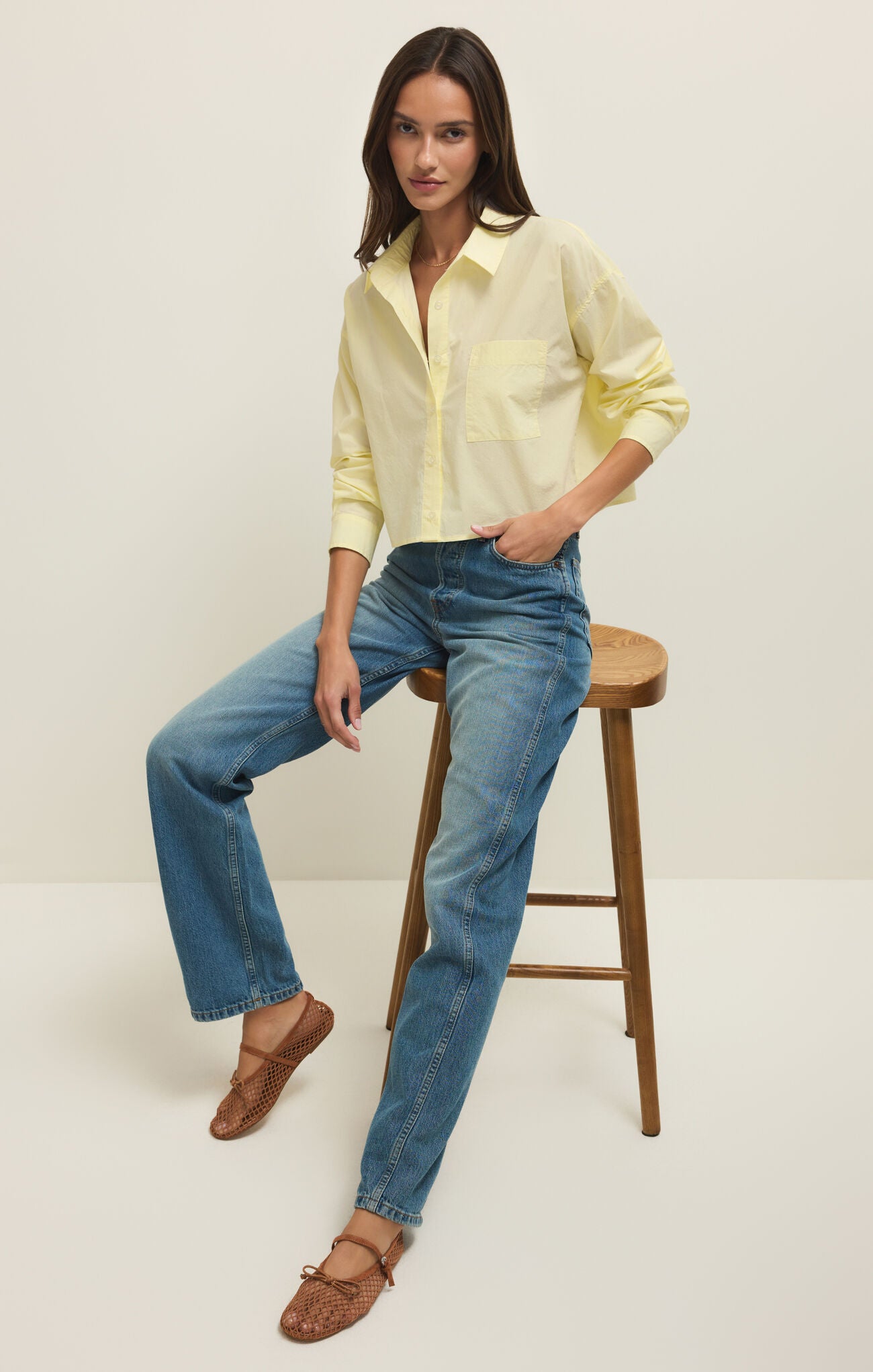 Z Supply Lisette Button Front Top