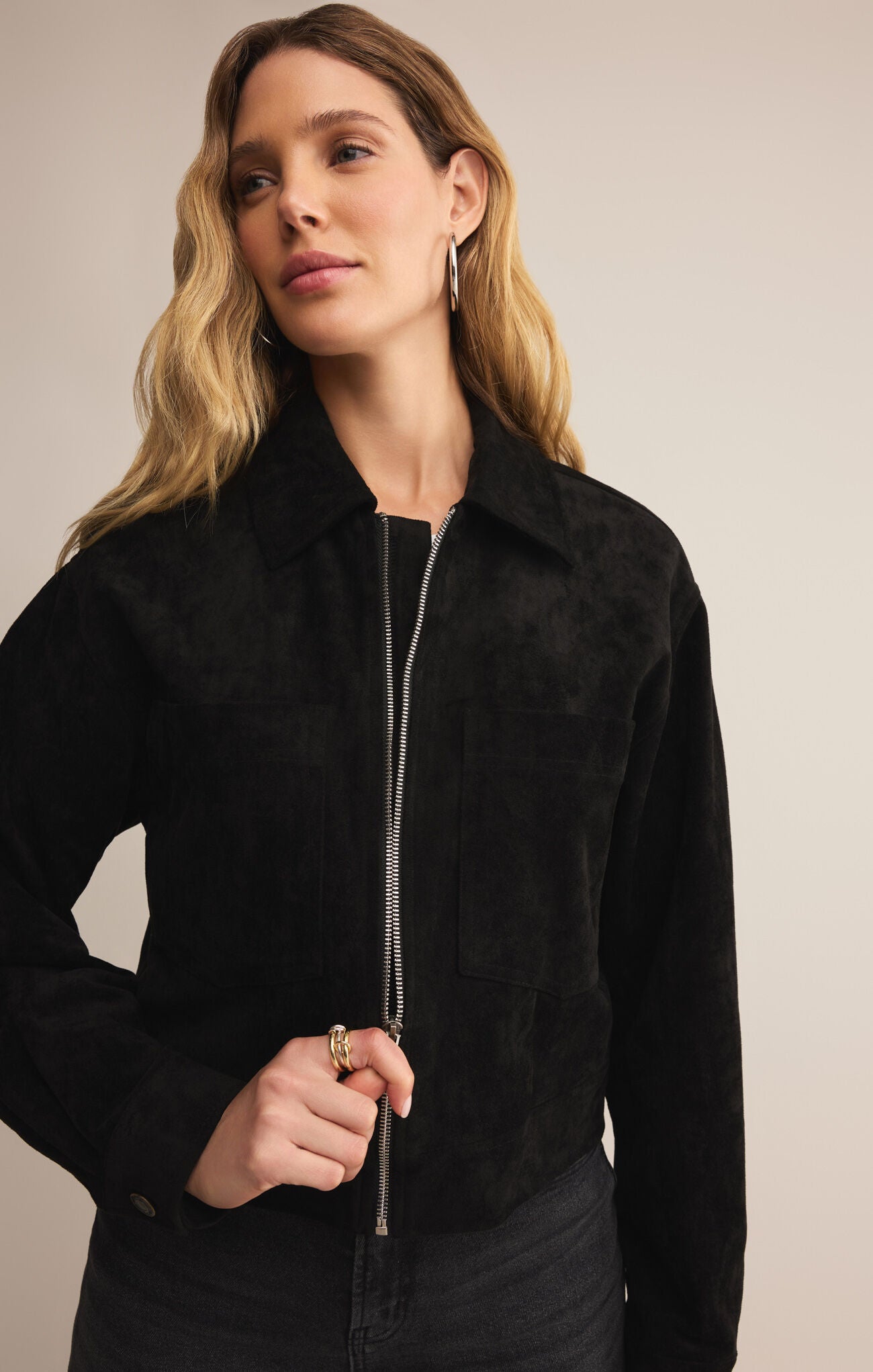 Z Supply Heritage Faux Suede Jacket