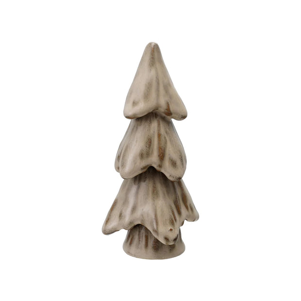 Stonewear Reactive Glaze mini Tree- Cream