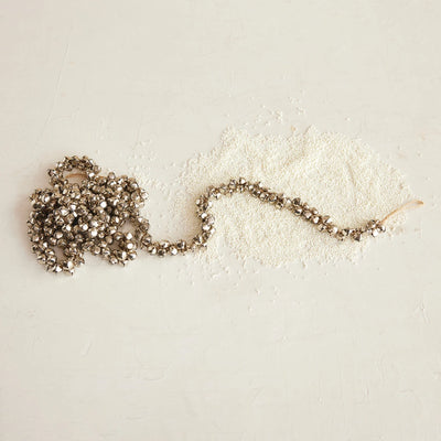 Metal Jingle Bell Garland on Jute Cord