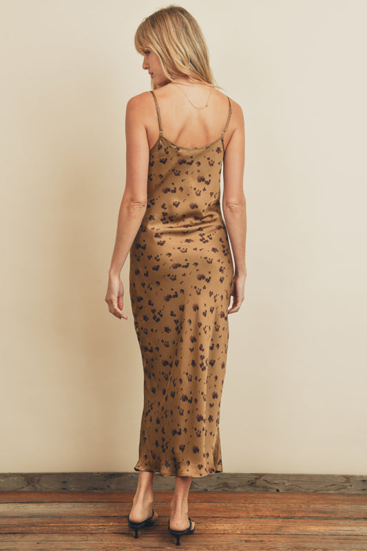 SUNBAKED CHEETAH SLIP DRESS