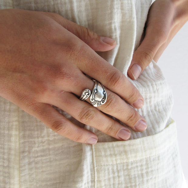 SILVER SPOON RING